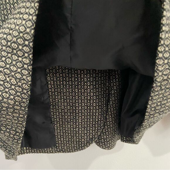 Merona Black and White Checkered Cropped Jacket. Size Medium - Picture 9 of 12